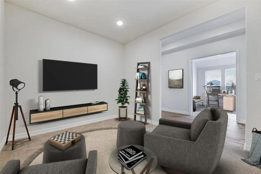 The Huntley II B Media Room
