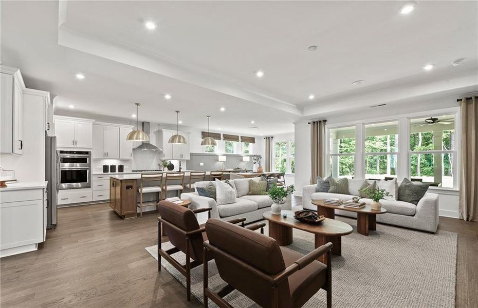 Furnished interior view inside a new home in , Villa Rica (Image 18). Furnished interior view inside a new home in , Villa Rica (Image 18).