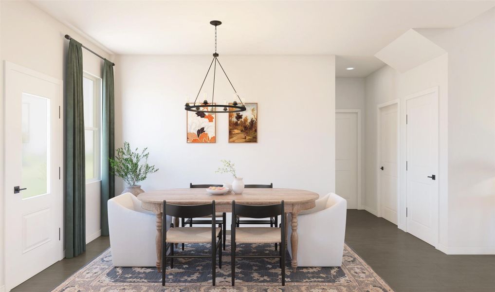 Charming dining area (*Artist rendering used for illustration purposes only.) Charming dining area (*Artist rendering used for illustration purposes only.)