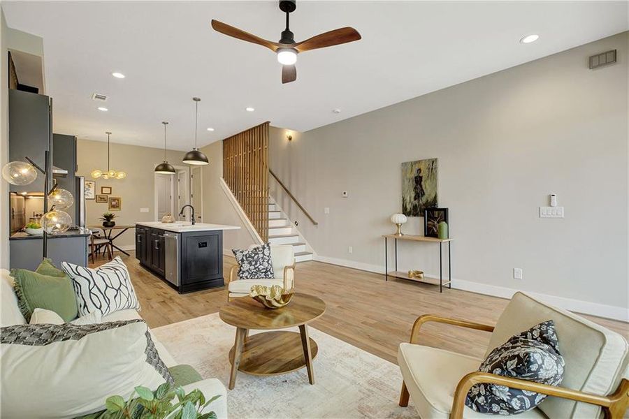 Furnished interior view inside a new home in , Atlanta (Image 14).