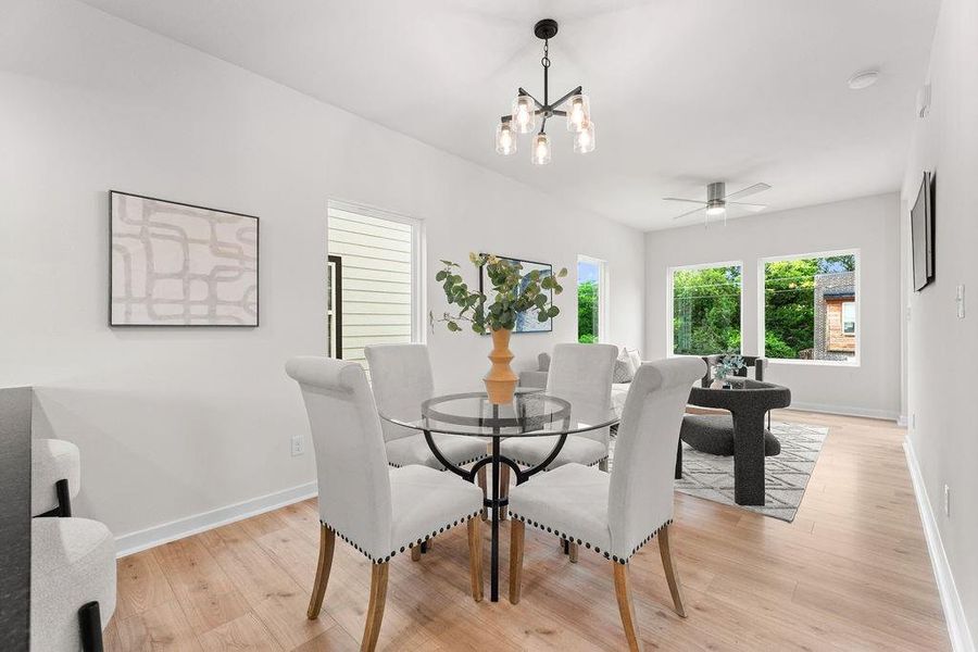 Furnished interior view inside a new home in , Dallas (Image 17).