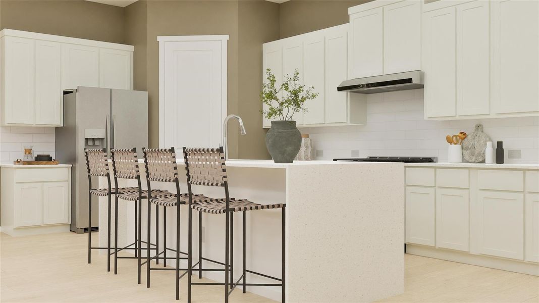 Furnished interior view inside a new home in Samara, League City (Image 3).