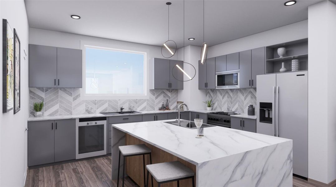 Furnished interior view inside a new home in , Houston (Image 5).