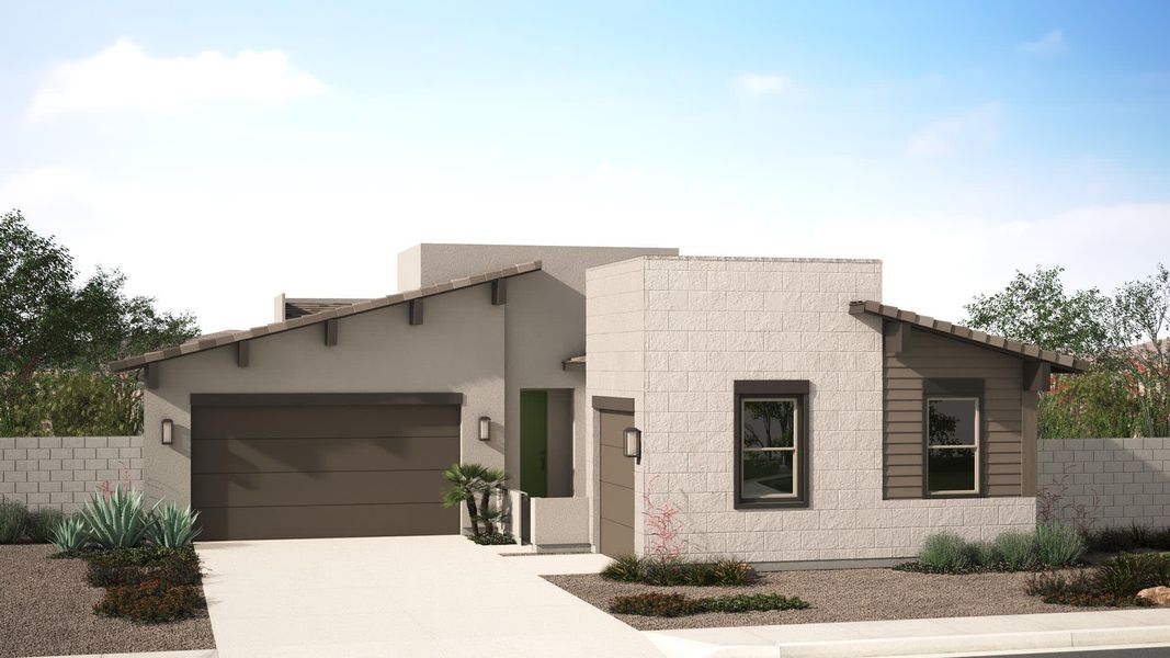 Mid Century Modern Elevation | Florentine | Harvest at Citrus Park | New Homes in Goodyear, AZ | Landsea Homes