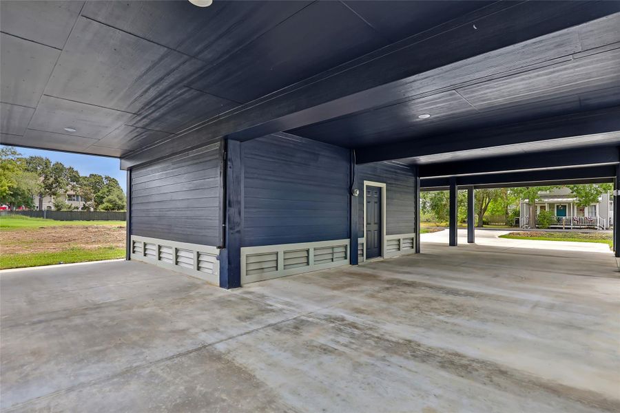 Exterior details and patio area of a home in , La Porte (Image 22).