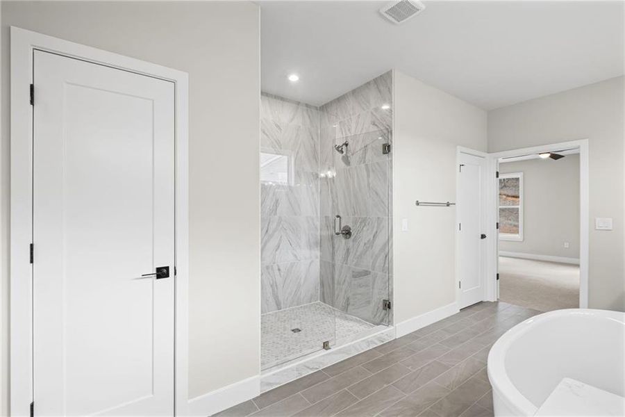 Furnished interior view inside a new home in Governor’s Preserve, Canton (Image 9).