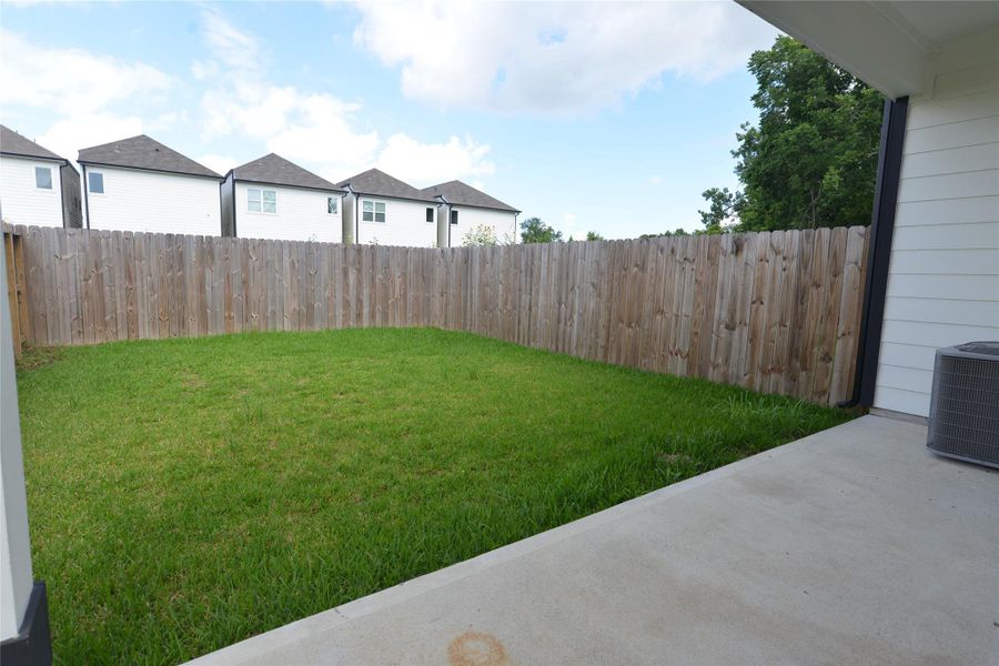 Covered patio with huge yard Covered patio with huge yard