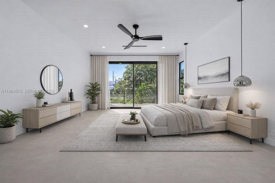 Furnished interior view inside a new home in , Fort Lauderdale (Image 8). Furnished interior view inside a new home in , Fort Lauderdale (Image 8).