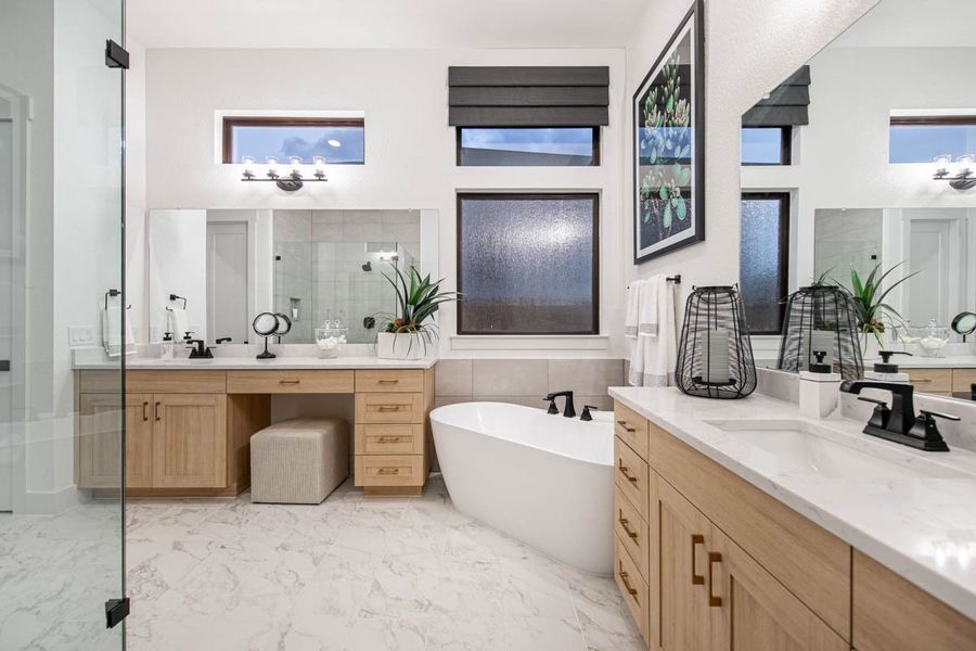 Furnished interior view inside a new home in Sweetwater, Austin (Image 36).