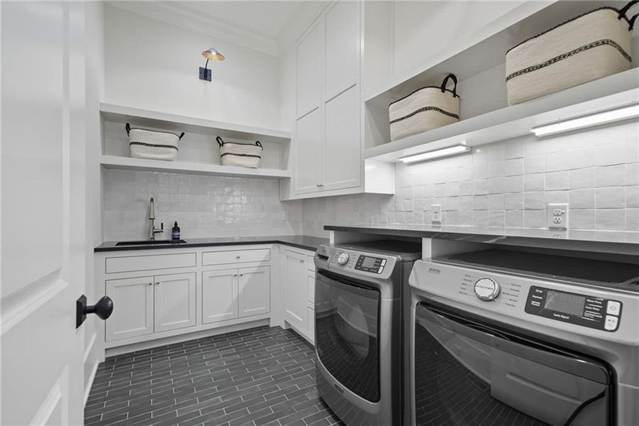 Furnished interior view inside a new home in Crossroads, Alpharetta (Image 11).