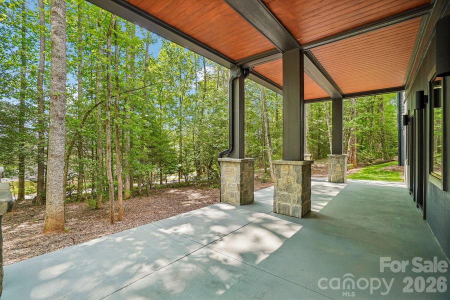 Exterior details and patio area of a home in , Brevard (Image 26). Exterior details and patio area of a home in , Brevard (Image 26).