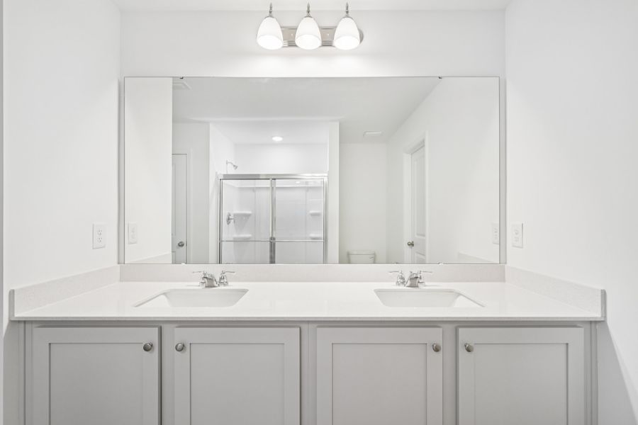 Representative furnished interior of a home built from the Brooke by Ashton Woods in Middleton Farms, Middlesex (Image 11).