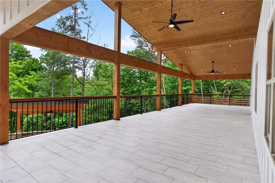 Exterior details and patio area of a home in , Dahlonega (Image 39).
