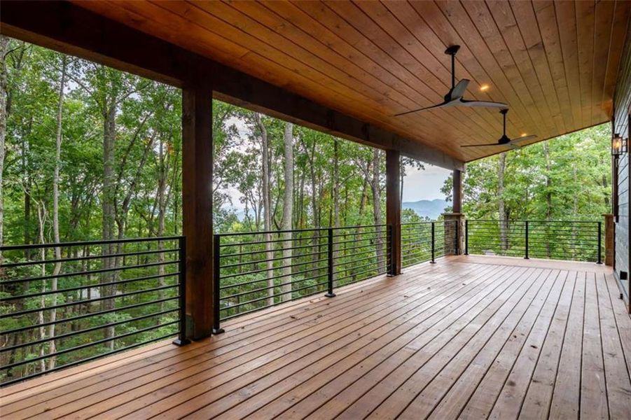 Exterior details and patio area of a home in , Young Harris (Image 36).