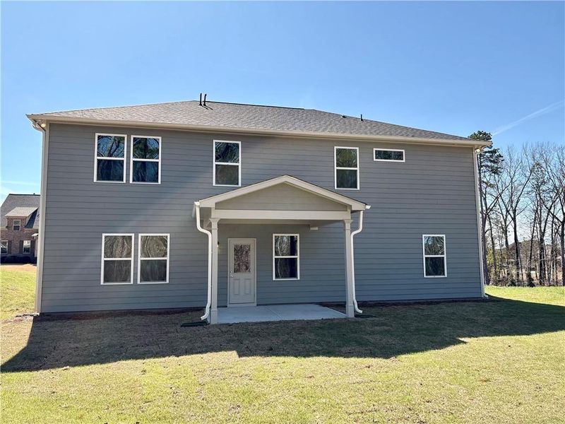 Exterior details and patio area of a home in Riversprings, Dacula (Image 24). Exterior details and patio area of a home in Riversprings, Dacula (Image 24).
