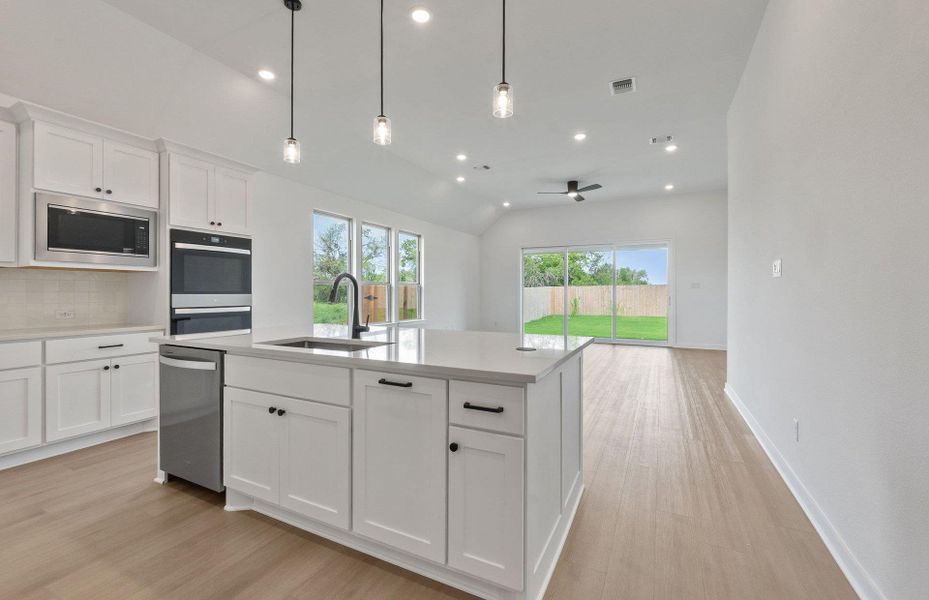Furnished interior view inside a new home in Kuempel Estates, Pflugerville (Image 4). Furnished interior view inside a new home in Kuempel Estates, Pflugerville (Image 4).