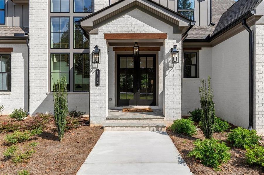 Exterior details and patio area of a home in , Canton (Image 46).