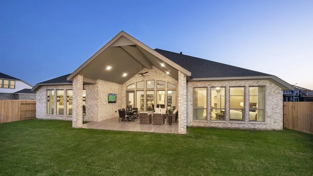 Exterior details and patio area of a home in Valencia, Manvel (Image 4). Exterior details and patio area of a home in Valencia, Manvel (Image 4).