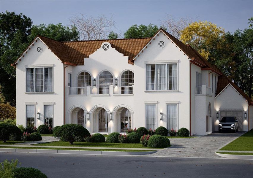 Front exterior of a new home in , Dallas, TX, highlighting curb appeal (Image 1). Front exterior of a new home in , Dallas, TX, highlighting curb appeal (Image 1).