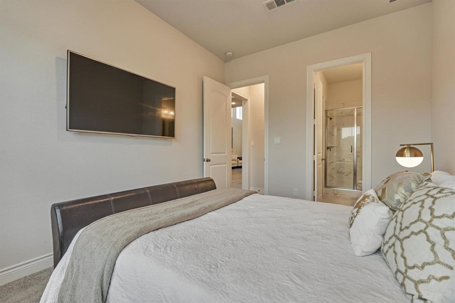 Furnished interior view inside a new home in Audubon 60', Magnolia (Image 13).