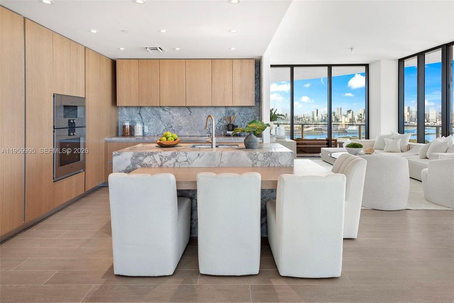 Furnished interior view inside a new home in , Miami Beach (Image 14).