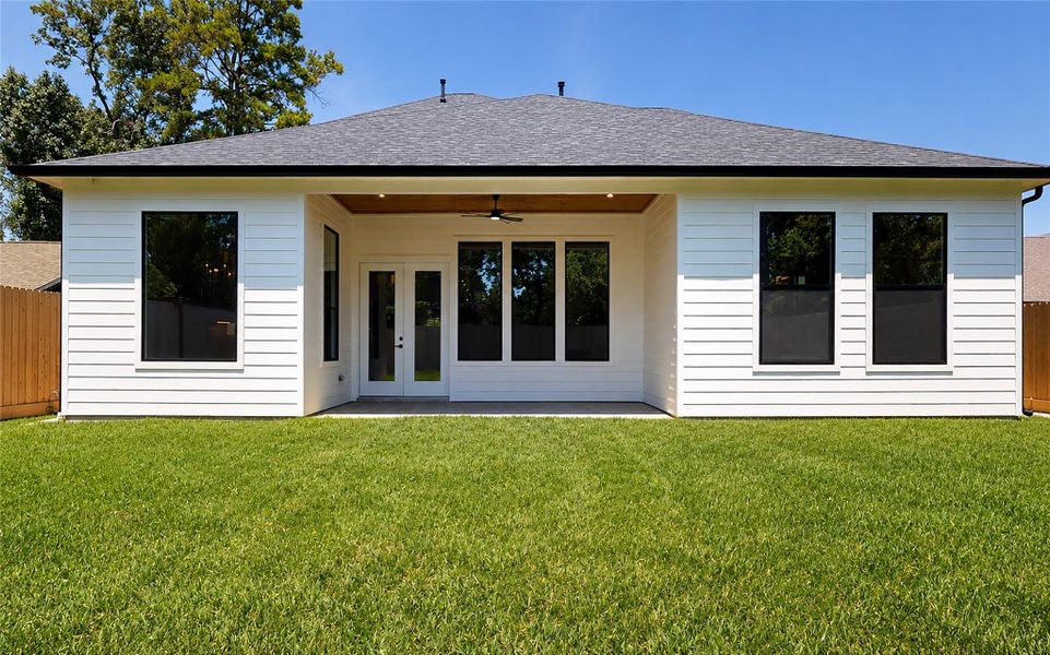 Exterior details and patio area of a home in , Houston (Image 17). Exterior details and patio area of a home in , Houston (Image 17).