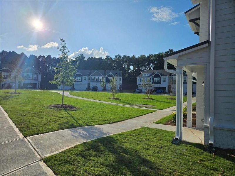 Exterior details and patio area of a home in Riverside, Conyers (Image 2). Exterior details and patio area of a home in Riverside, Conyers (Image 2).