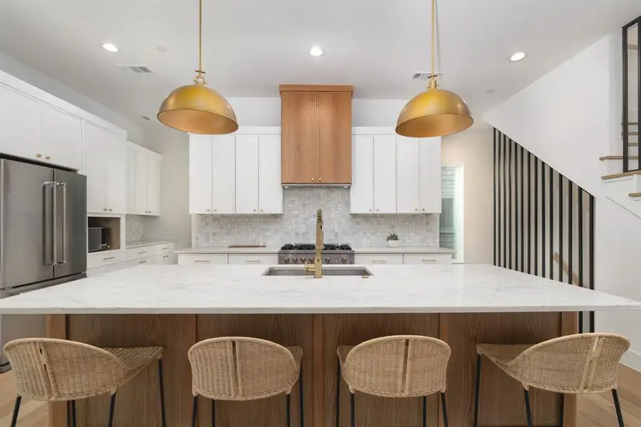 Furnished interior view inside a new home in , Dallas (Image 12).