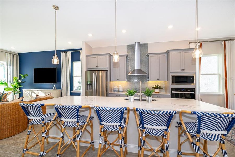 Furnished interior view inside a new home in Serenade at Ovation, Winter Garden (Image 12).