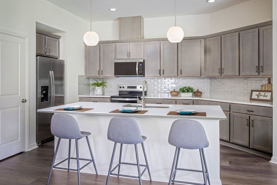 Representative furnished interior of a home built from the Plan 1989 Modeled by KB Home in Sandal Key II, Weeki Wachee (Image 5).