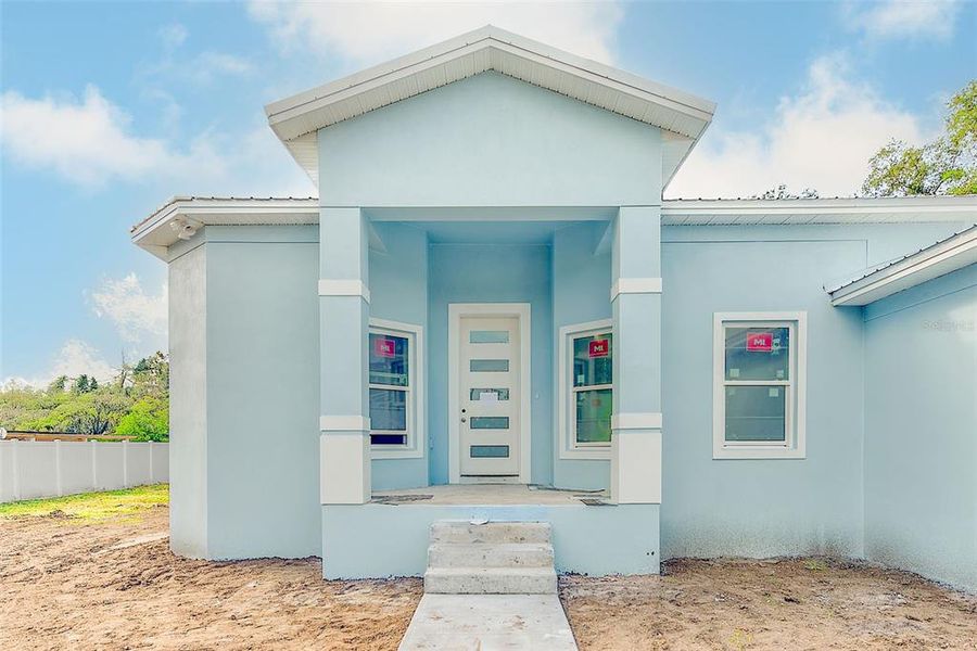 Exterior details and patio area of a home in , Riverview (Image 12).