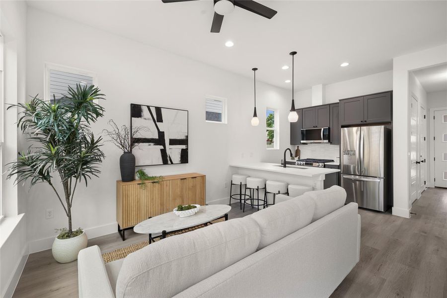 Furnished interior view inside a new home in , Austin (Image 6).