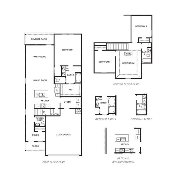 2D floor plan layout for the Florence by D.R. Horton in Holly Ridge, Rosenberg, TX (Image 3).