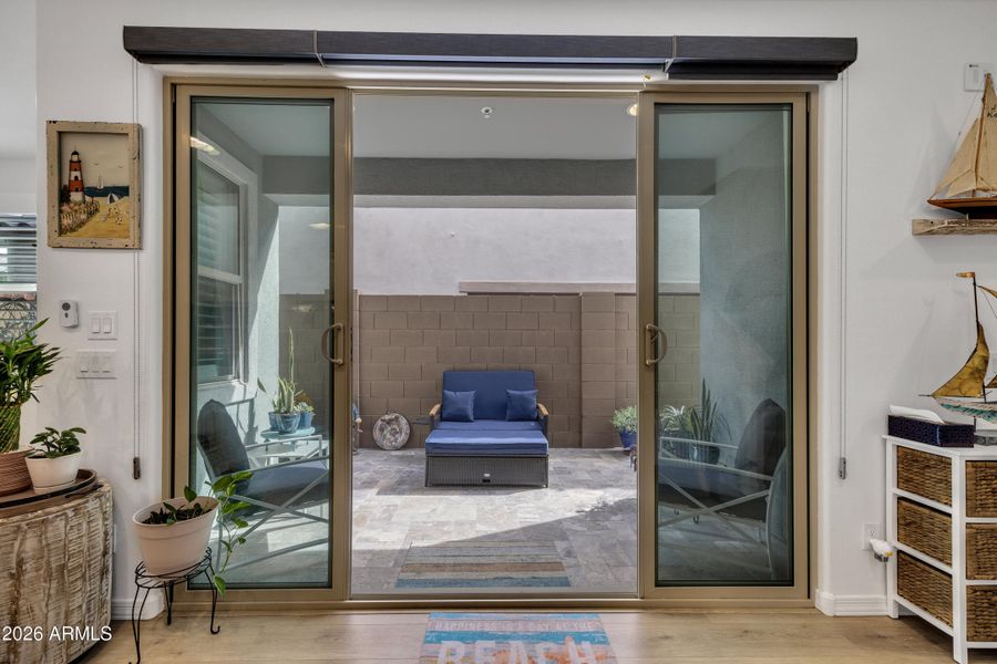 Patio entry Patio entry