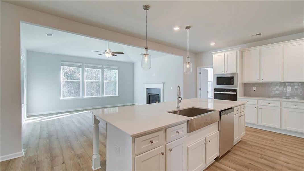 Furnished interior view inside a new home in Trinity Park, McDonough (Image 13).
