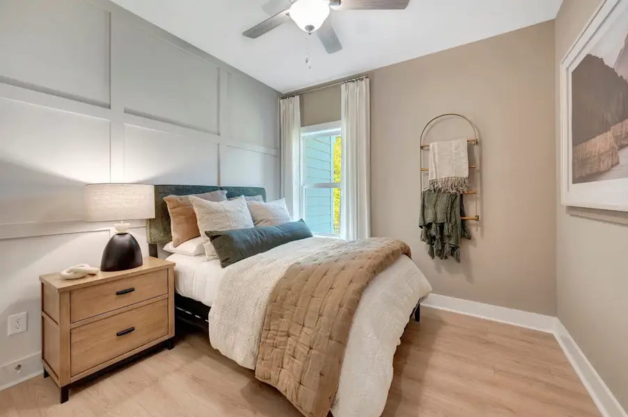 Representative furnished interior of a home built from the Addison by Beazer Homes in Friendship Village Townhomes, Apex (Image 3). Representative furnished interior of a home built from the Addison by Beazer Homes in Friendship Village Townhomes, Apex (Image 3).