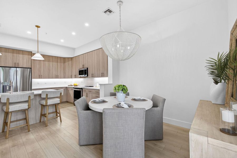 Furnished interior view inside a new home in , Jupiter (Image 2).