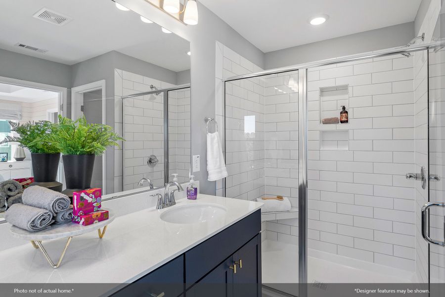 Furnished interior view inside a new home in Renaissance at White Oak, Garner (Image 12).