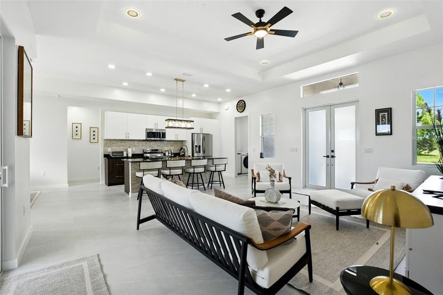 Furnished interior view inside a new home in , Placida (Image 16). Furnished interior view inside a new home in , Placida (Image 16).