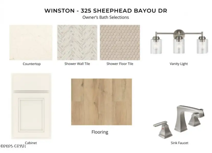 Sample of building materials used in homes in Breakfast Point East, Panama City Beach (Image 4).