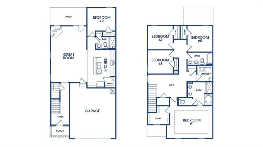 2D floor plan layout of this home in Shoal Creek, Hampton, GA (Image 2). 2D floor plan layout of this home in Shoal Creek, Hampton, GA (Image 2).