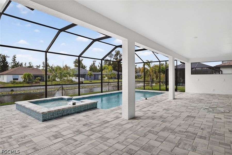 Exterior details and patio area of a home in Cape Coral, Cape Coral (Image 25).