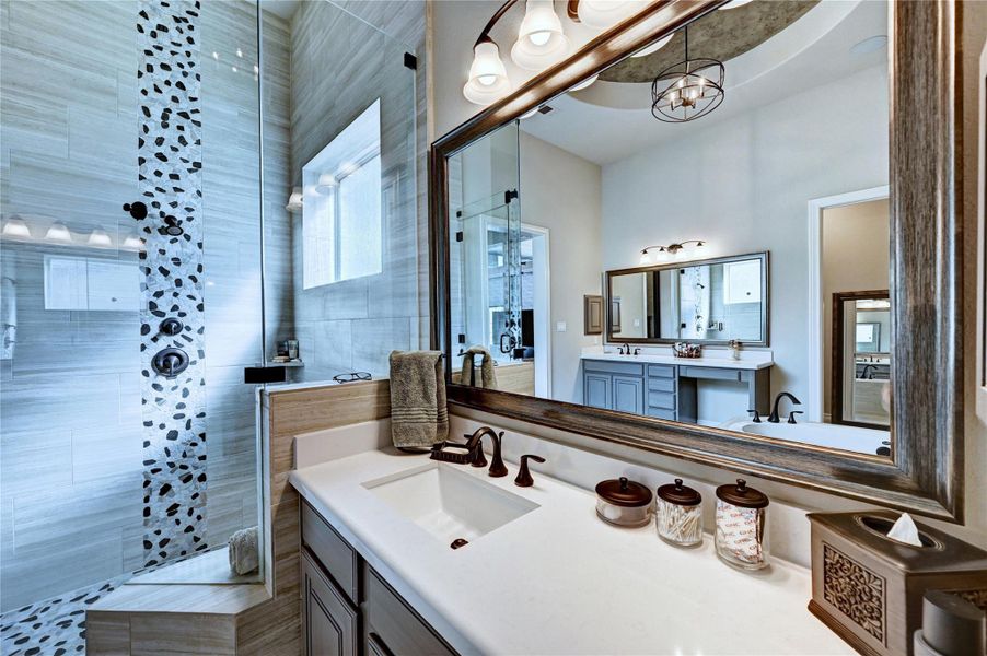 Furnished interior view inside a new home in Artavia 70′, Conroe (Image 29).