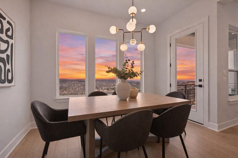 Dining Area with Sunet