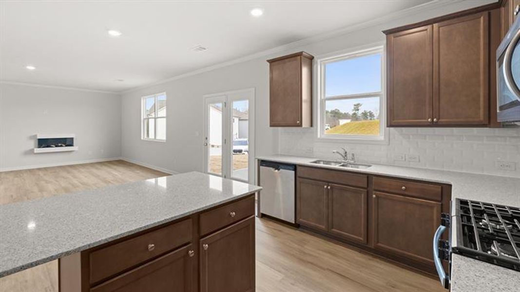 Furnished interior view inside a new home in , Dallas (Image 8).