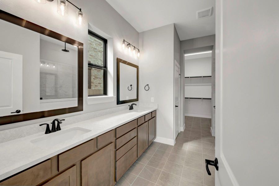 Furnished interior view inside a new home in Pomona 45' Homesites, Manvel (Image 12).