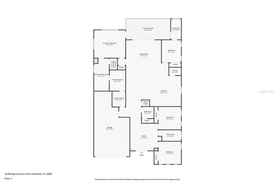 2D floor plan layout of this home in , Port Charlotte, FL (Image 5).