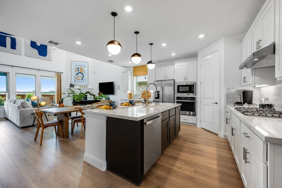 Representative furnished interior of a home built from the Carmine by Taylor Morrison in The Ranch at Uptown Celina, Celina (Image 6).