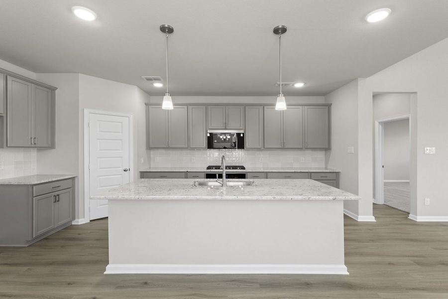 Representative furnished interior of a home built from the Cedar Sorella 40s by Brohn Homes in Sorella, Tomball (Image 6).