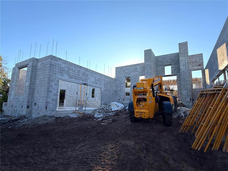 In-progress construction of a new home in , Sarasota, FL (Image 13).